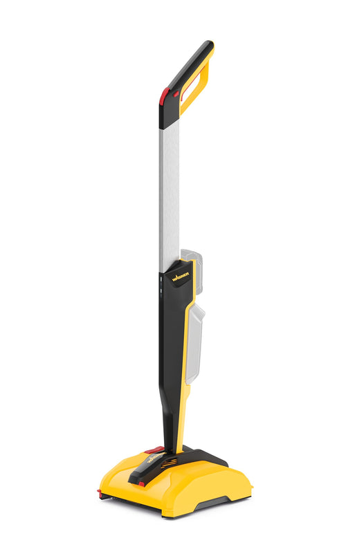 WAGNER Levaro Powerbrush 18V Terrassenreiniger (ohne Akku/Lader): Gelber Powerbrush mit Bürstenwalze. Reinigt Terrassen und Fugen.