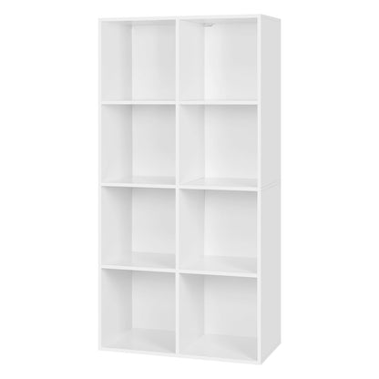 WOLTU Bücherregal 8 Fächer Standregal Würfelregal - Weiss
