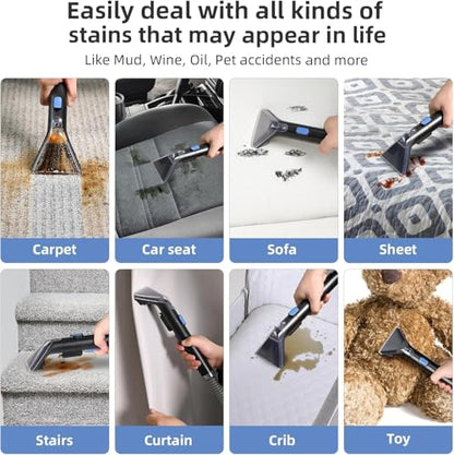 Slevoo Polsterreiniger Gerät – Nasssauger Waschsauger Teppichreiniger