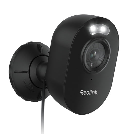 Reolink Lumus-2K 4MP Dualband WLAN Überwachungskamera - Schwarz, kompakt. Überwacht Innen- und Außenbereiche per WLAN.