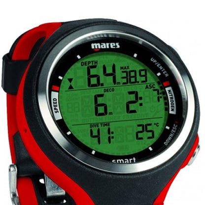 Mares Smart Tauchcomputer für Erwachsene – Schwarz/Rot