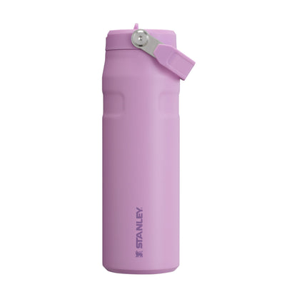 Stanley 1913 Flip Straw Thermotrinkflasche 0.7 l mit Strohhalm, Lilac – Edelstahlflasche mit Tragegriff