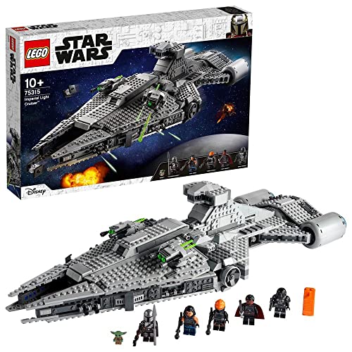 LEGO Star Wars Imperial Light Cruiser (75315). Graues, keilförmiges Raumschiff-Modell. Zum Nachstellen von Schlachten aus dem Star Wars Universum.
