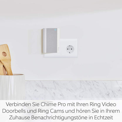 Ring Chime Pro Smart Home WLAN-Glocke & Verstärker - Weiss