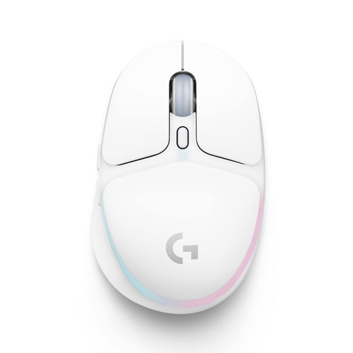 Logitech G705 LIGHTSYNC RGB kabellose Gaming-Mouse - Weiss, ergonomisch geformt, für präzises Gaming.