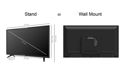 RCA RS32H2 Android Smart TV 32 Zoll, Chromecast, Google Assistant