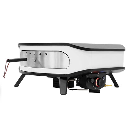 cozze® 17" Pizzaofen Gasofen - rotierender Pizzastein & LED