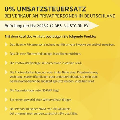 Avoltik Balkonkraftwerk Halterung Eckig - 2er V2025 Neigbar