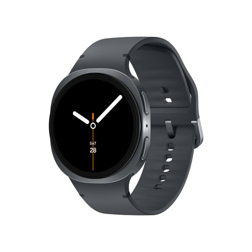 Samsung Galaxy Watch8 Smartwatch 40 mm Bluetooth Graphite Sport Band, besonders flaches Gehäuse