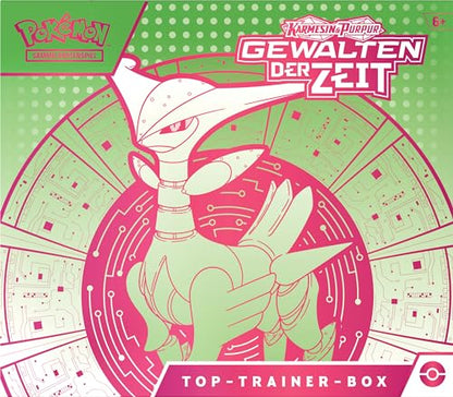 Pokémon Karmesin & Purpur Gewalten der Zeit Top-Trainer-Box – Eisenblatt