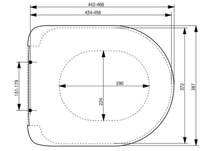Toto VC100N WC-Sitz Deckel mit Absenkautomatik
