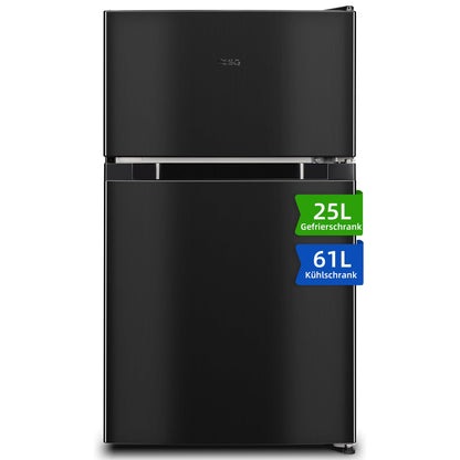 CHIQ FTM86L4E Kühl-Gefrier-Kombination, 86 L, Gefrierfach oben