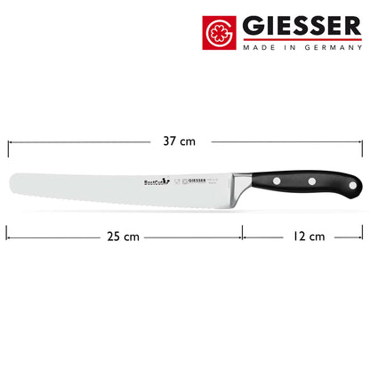 Giesser BestCut Universalmesser geschmiedet 25cm Wellenschliff
