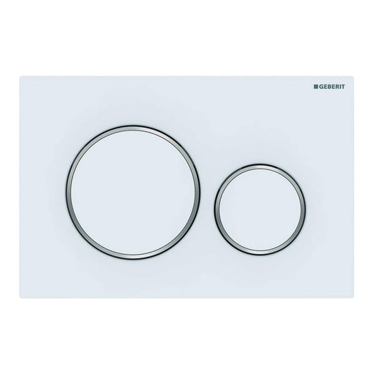 Geberit Sigma 20 Drückerplatte Matt Weiss/Chrom/Matt Weiss
