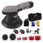 SPTA Akku Poliermaschine LD601EU, Dual Action, 125/150 mm mit Polierschwamm und Stützteller