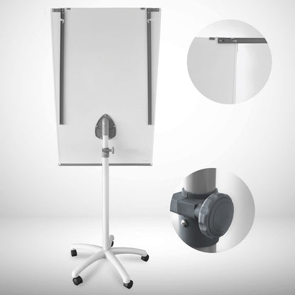 Floordirekt Pira Flipchart Whiteboard - magnetisch Rollenfuß