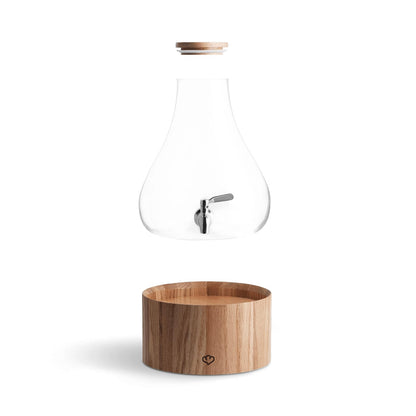 SPRINGLANE Gloria Glas Getränkespender 5.5 L - Holzständer & Edelstahl