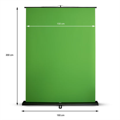 Floordirekt Greenscreen Rollup Chroma Key Panel 150x200cm