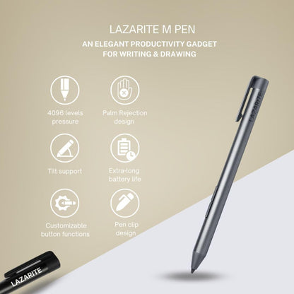 Lazarite M Pen Active Stylus für Lenovo HP Notebooks - Schwarz