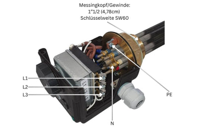 Standard Heizpatrone Industriequalität - 6,0 kW Leistung