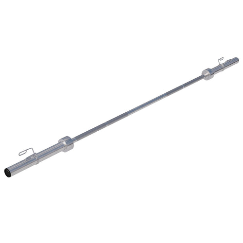 GORILLA SPORTS Langhantelstange - Olympia 50mm 220cm. Lange, silberne Stange für 50mm Olympia-Gewichtsscheiben beim Krafttraining.