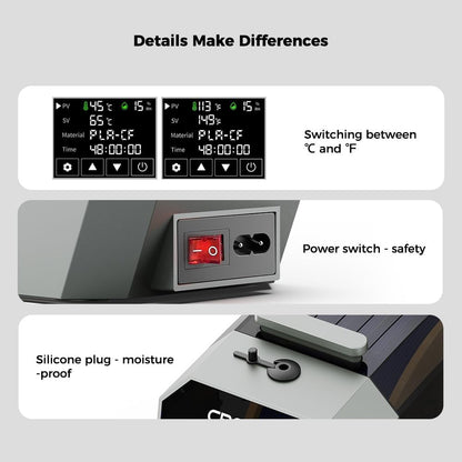 Creality Space PI 3D Drucker Filament Trockner 360° Heizung