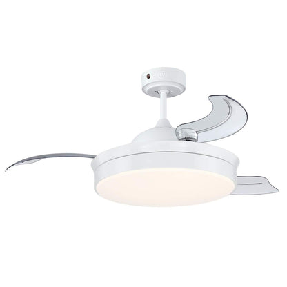 Westinghouse 73043 Tori LED Deckenventilator – Weiss, einziehbare Flügel. Belüftet und beleuchtet Räume.