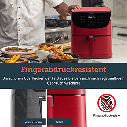 COSORI Heissluftfritteuse CP158-AF – Testsieger Airfryer Rot