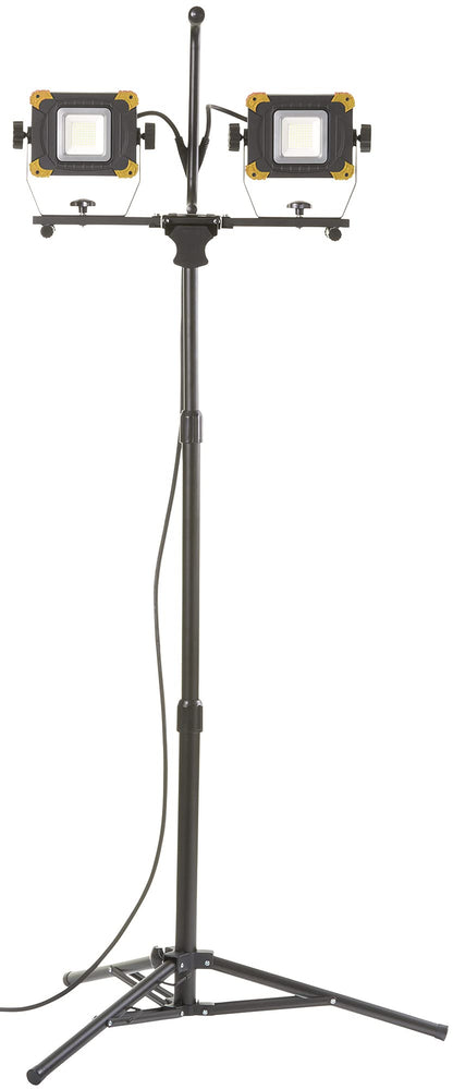 Northpoint LED Baustrahler 2x50 W Stativ – Quick-Release, Steckdose