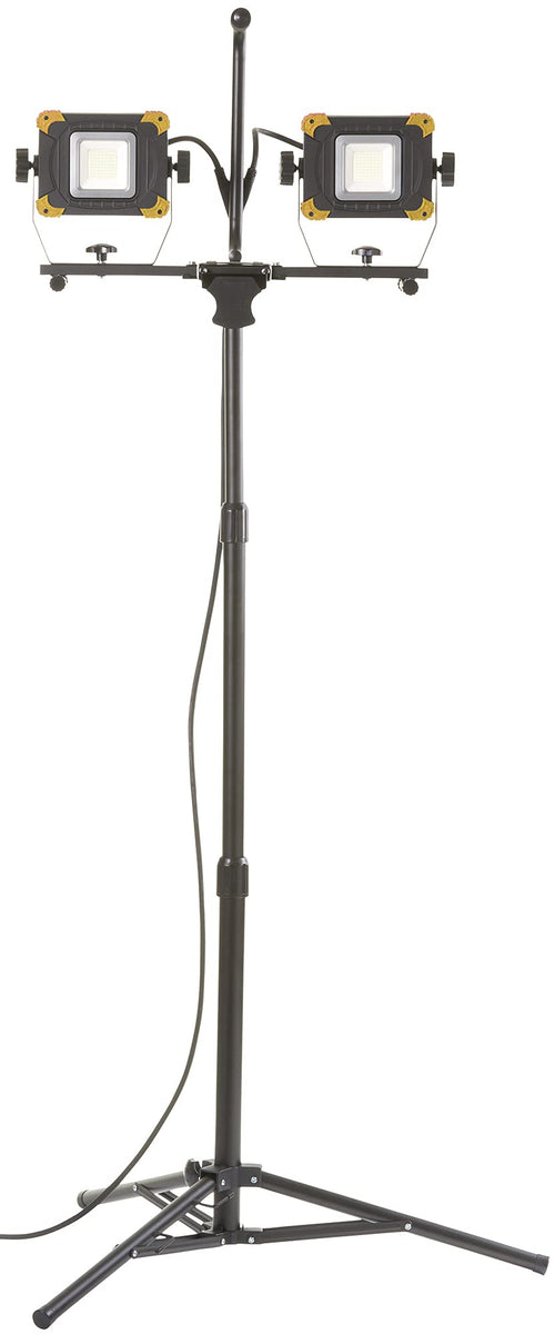 Northpoint LED Baustrahler 2x50 W Stativ – Quick-Release, Steckdose