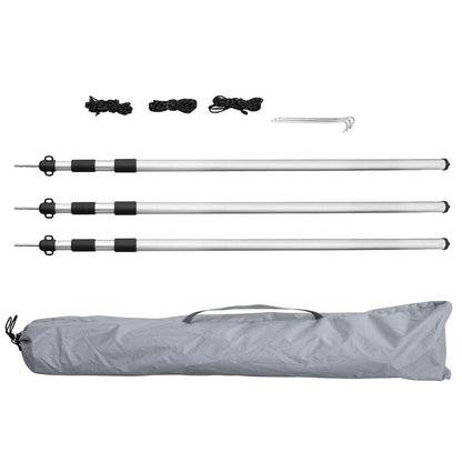 yourGEAR Wohnwagen Sonnensegel 4x2.4m - Doppelkeder 7/5mm