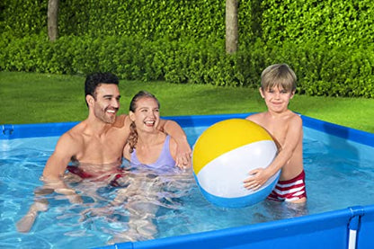 Bestway Steel Pro Frame Pool eckig blau 300x201x66cm ohne Pumpe