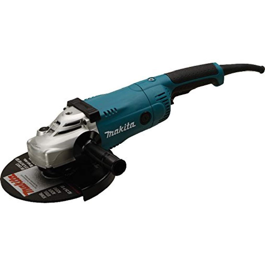 Makita GA9020RF Winkelschleifer 230mm mit Wiederanlaufschutz. Blauer Winkelschleifer zum Trennen und Schleifen von Metall und Stein.