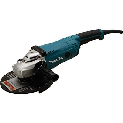 Makita GA9020RF Winkelschleifer 230mm mit Wiederanlaufschutz. Blauer Winkelschleifer zum Trennen und Schleifen von Metall und Stein.