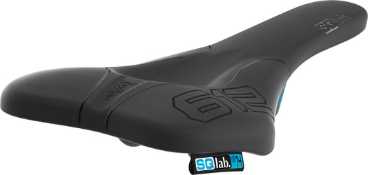 SQlab 612 Ergowave Rennrad & MTB Race Fahrradsattel, schwarz, ergonomisch geformt für Druckentlastung beim Radsport.