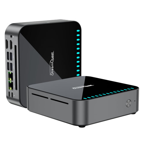 DreamQuest Mini PC Intel N95 - 16GB RAM, 512GB SSD, Win 11 Pro. Kompakter, schwarzer PC für Büro, Heim, Multimedia.