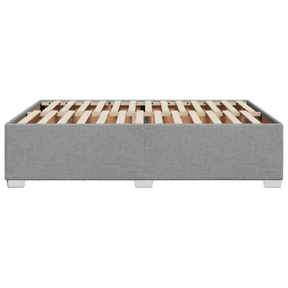 vidaXL Polsterbett Doppelbett Hellgrau Stoff 140x190cm