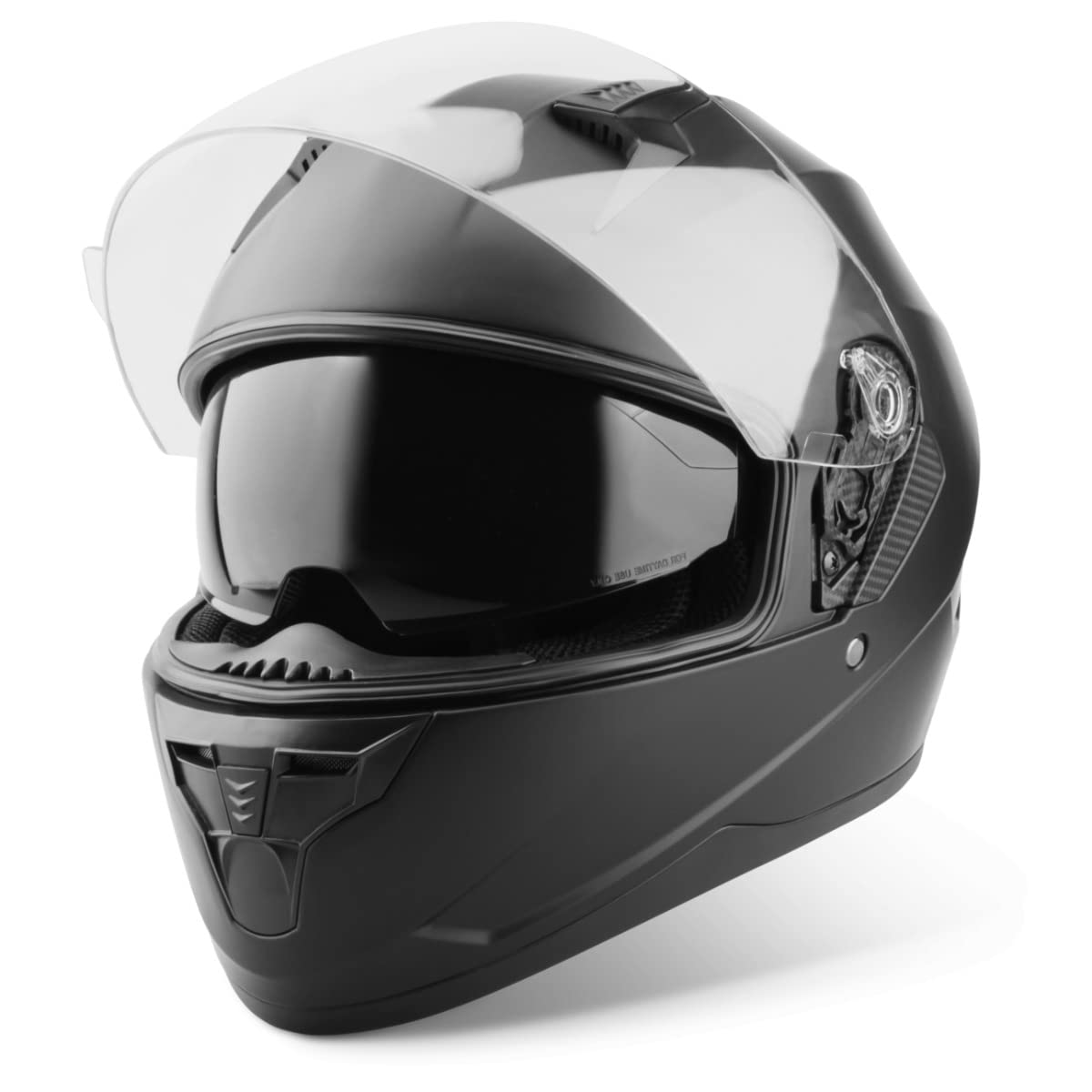 VINZ Kennet Integralhelm mit Sonnenblende, Motorradhelm ECE 22.06 mit ABS-Schale und kratzfestem Visier