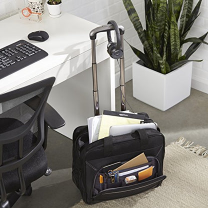 Amazon Basics Laptop-Trolley bis 15.6 Zoll – Schwarz