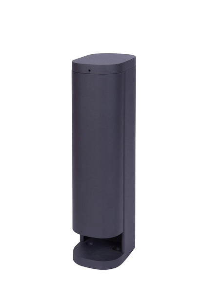 Bold 19448 Volo Steckdosensäule Garten Anthrazit 2x Schuko IP44, Aluminium-Druckguss, eckige Form