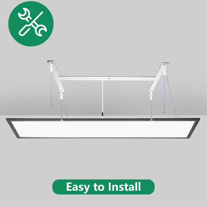 Oraymin LED Panel 120x30 Deckenleuchte Schwarz Dimmbar