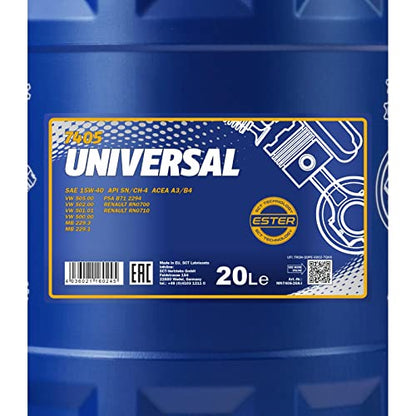 MANNOL Universal 15W40 SG/CD Motorenöl - 20L Flasche