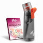 air up Twist Pro Trinkflasche Starter Set 600 ml mit 5 Pods in Charcoal Grey