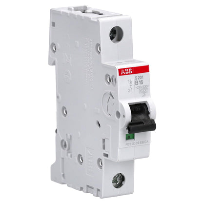 ABB S201-B16 Leitungsschutzschalter Set 12x 16A + Phasenschiene PS3/12