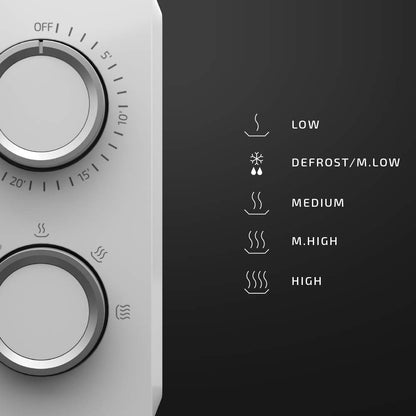 ProClean 3010 Mikrowelle – 20 Liter Kapazität, Weiss