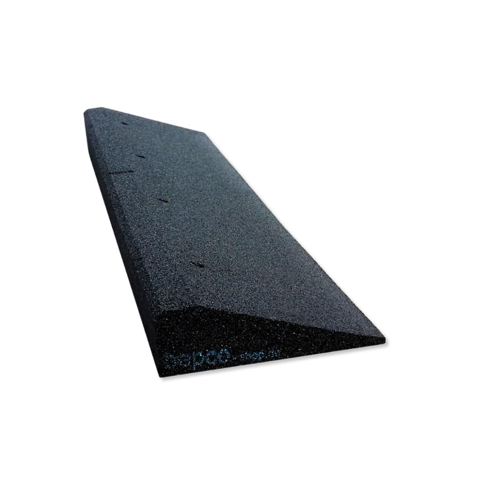 bepco Bordsteinkanten-Rampe Auffahrrampe Gummi 100x25x10mm schwarz. Schwarze Gummirampe zum Auffahren auf Bordsteinkanten.