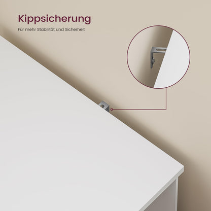 FORABAMB Waschbeckenunterschrank mit Bambustüren, 90 x 60 x 30 cm