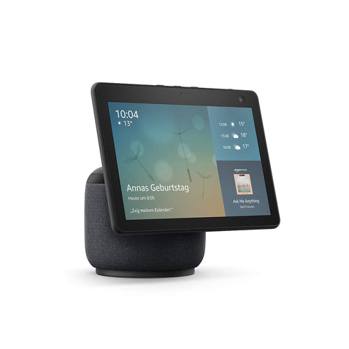 Amazon Echo Show 10 (3. Generation) Smart Display mit Alexa, Anthrazit – 10,1-Zoll-HD-Bildschirm, beweglich