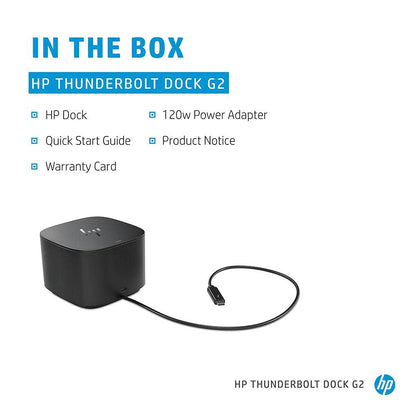 HP Thunderbolt Dock G2 Dockingstation 230W Combo Kabel Grau