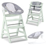 hauck Alpha+ Newborn Set Babyhochstuhl 2in1 Bouncer - Mint